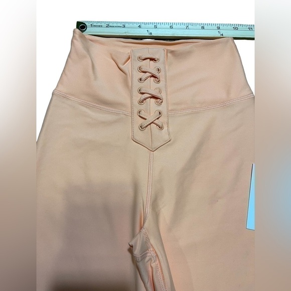 Nwt Weworewhat Lace Up Biker Bike Shorts Size Extra Small Peach Cobbler - Picture 11 of 15